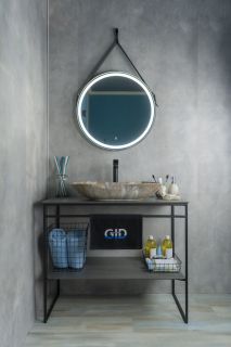 Раковина Gid Mnc503 54440 накладная под камень глянцевая 66.5x41x12